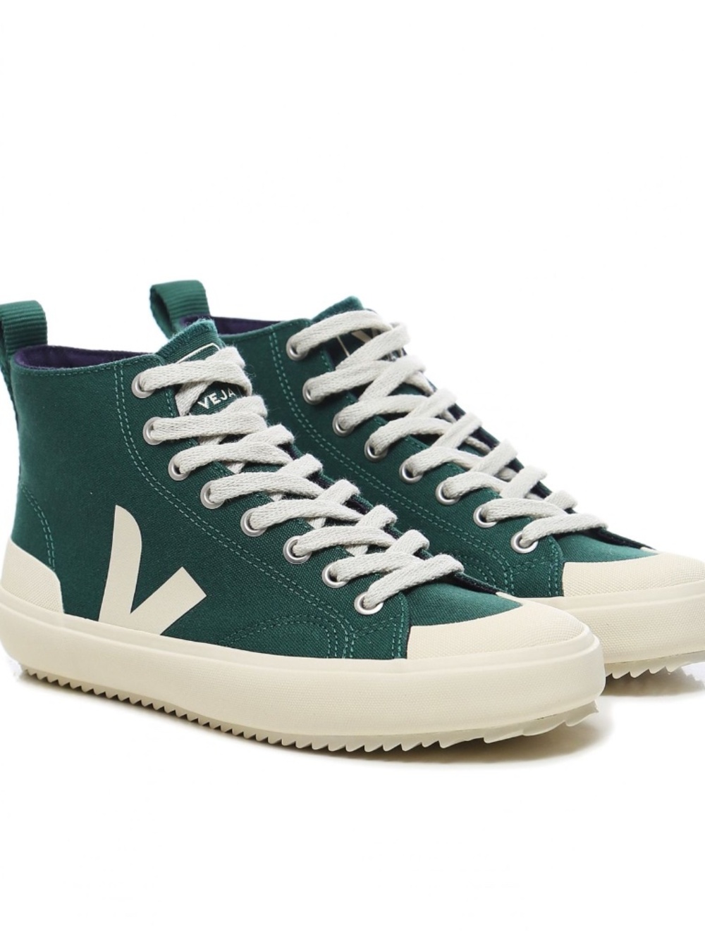VEJA NOVA HT CANVAS men's high-top sneakers Green size 9 EUC